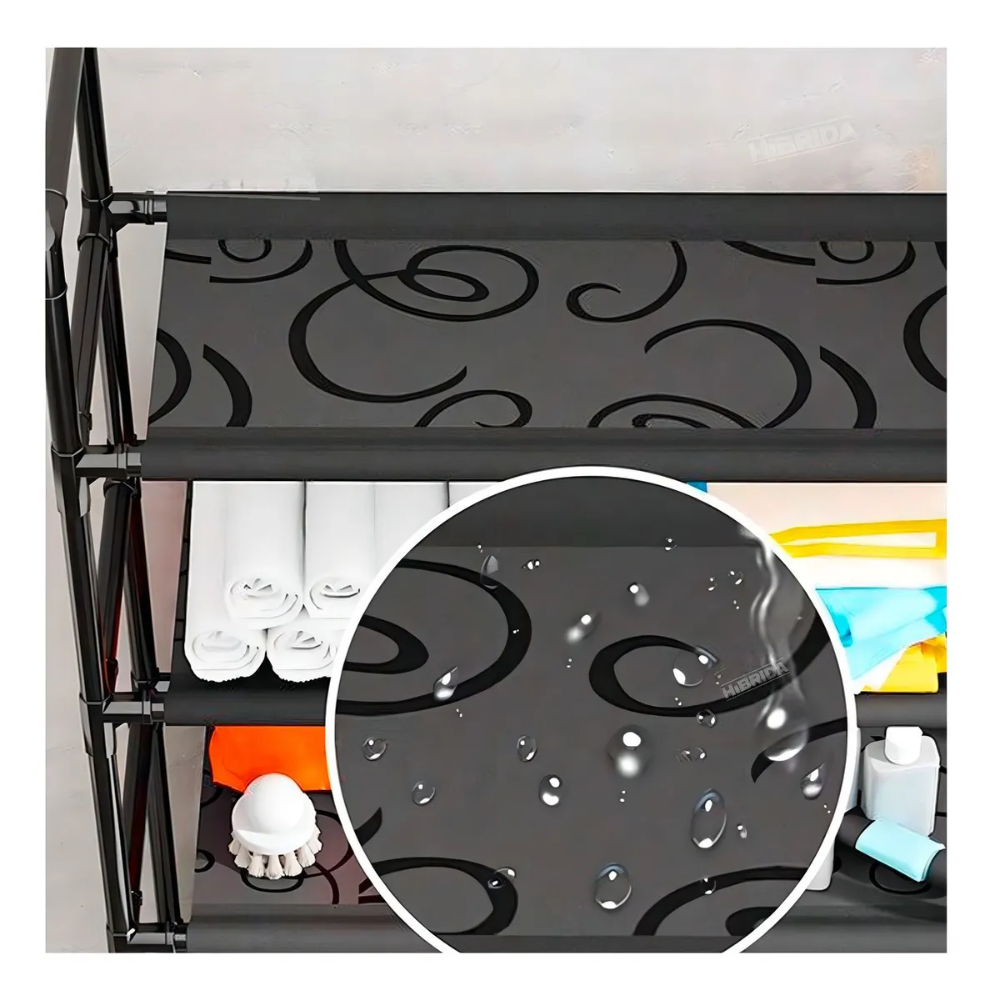 Estante Mueble Organizador Baño 3 Niveles Metalico 155x47x25