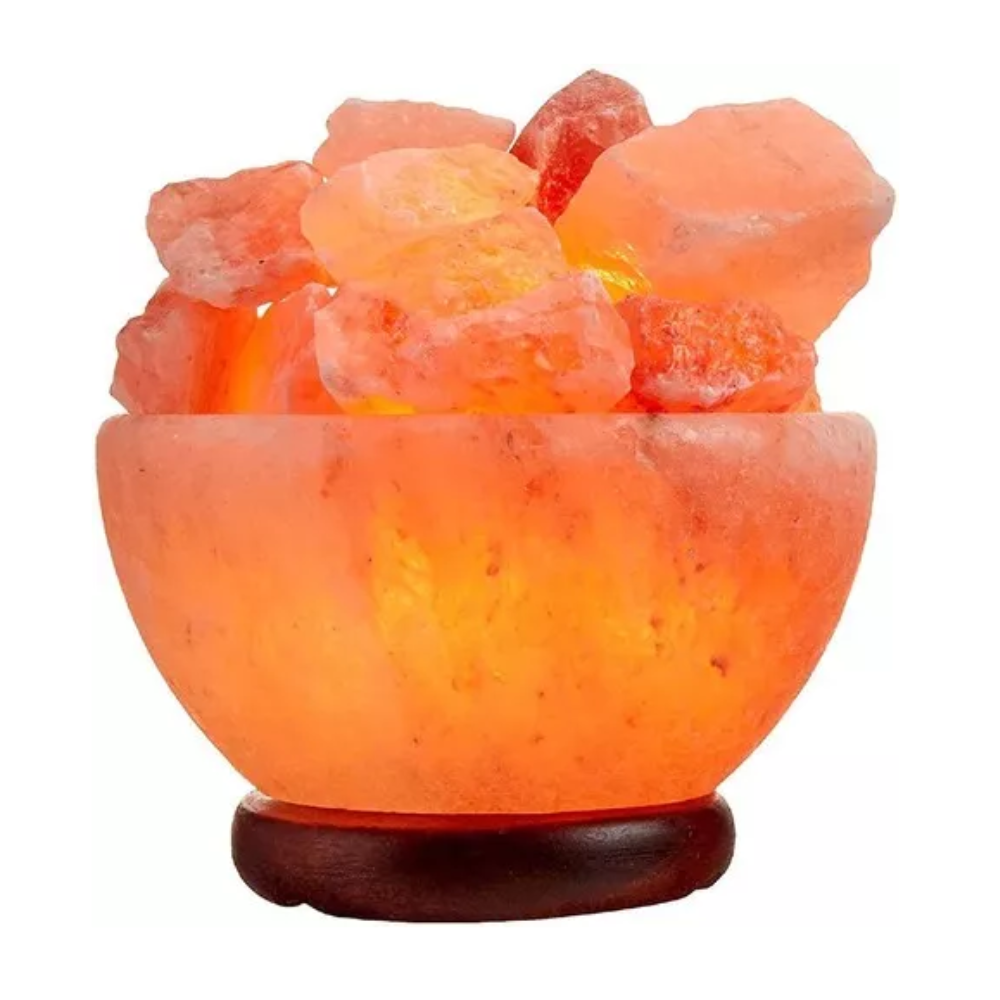 Lampara De Sal Piedra Tazon De Sal Cuenca Luz Sal Himalayan