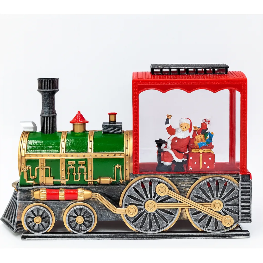 Tren De Navidad Luces Musica Adorno Navideño Usb 28x19x10cm