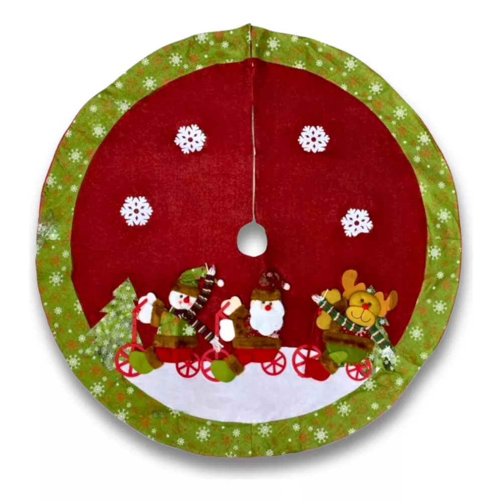 Pie De Arbol Decoracion Navidad Faldon Arbol Navideño 115cm
