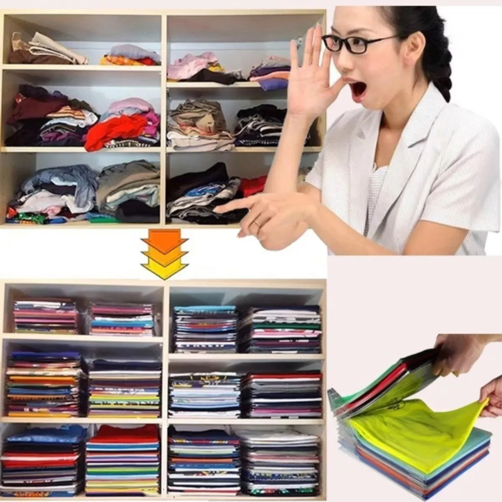 X10 Organizador Poleras Camisas Armario Closet Documentos