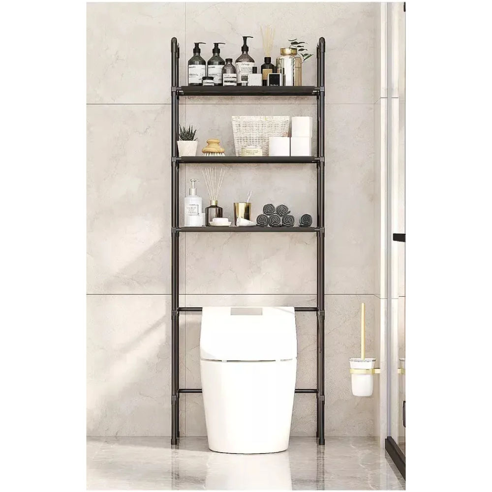 Estante Mueble Organizador Baño 3 Niveles Metalico 155x47x25