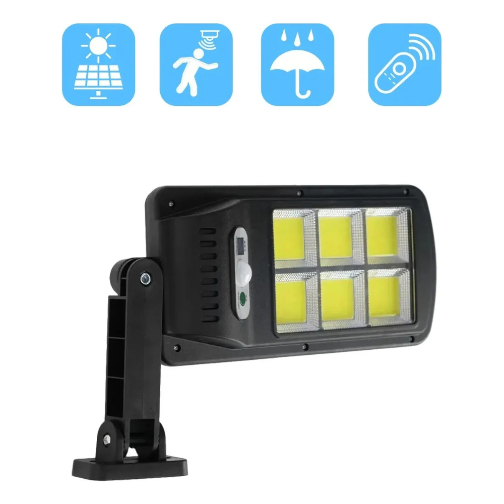 Reflector Focos Solares Led Sensor Movimiento Panel Solar