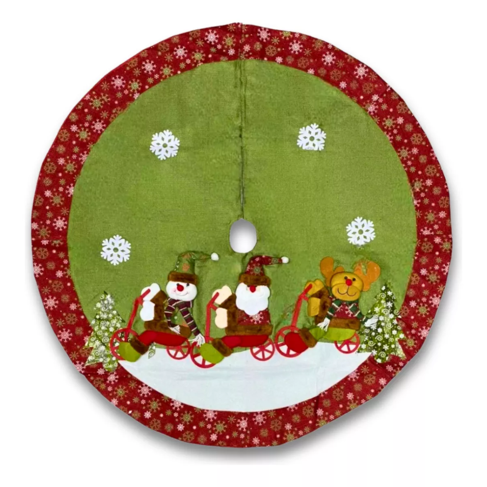 Pie De Arbol Decoracion Navidad Faldon Arbol Navideño 115cm
