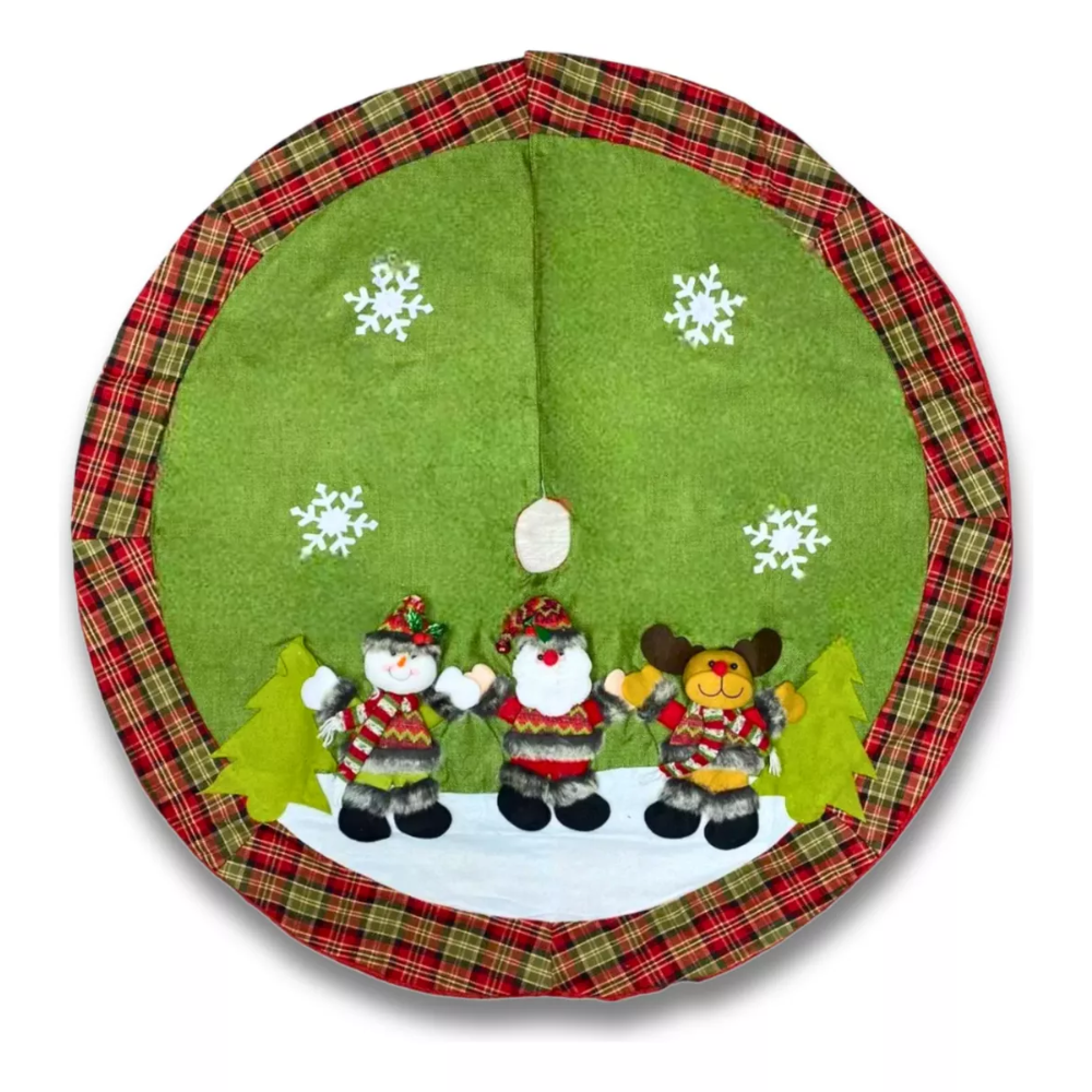 Pie De Arbol Decoracion Navidad Faldon Arbol Navideño 115cm