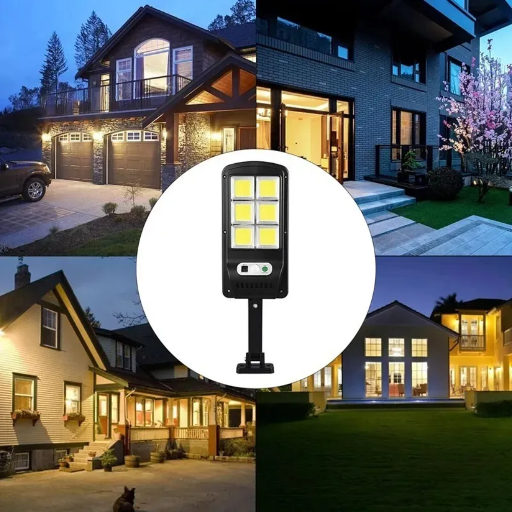 Reflector Focos Solares Led Sensor Movimiento Panel Solar