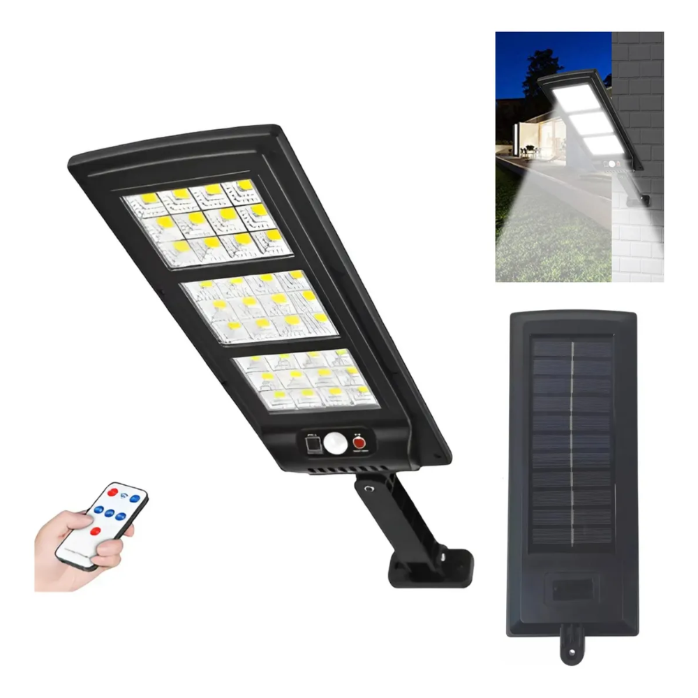 Foco Led Exterior Solar Luz Led Reflector 144 Cob + Control