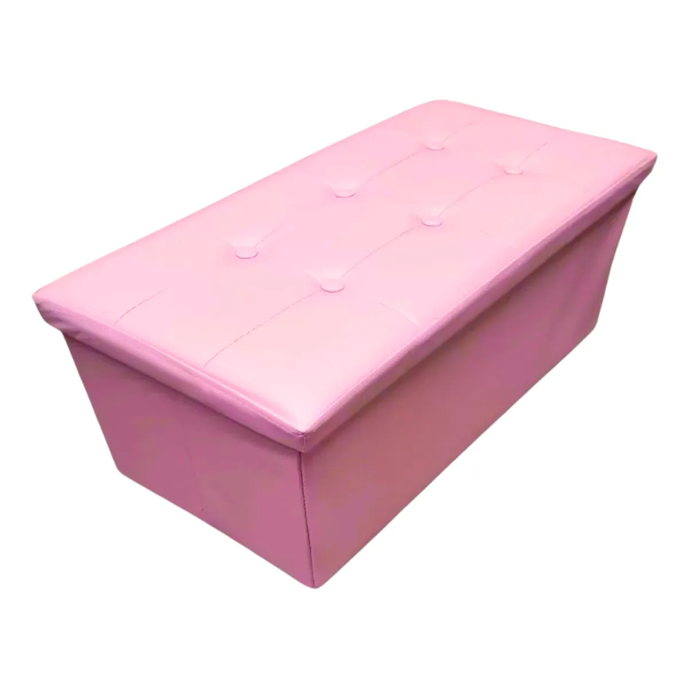 Banqueta Baul Puff Baul Organizador Puff Sillon 76x38cm