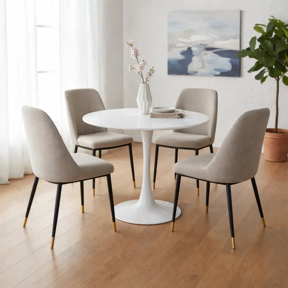 Mesa Redonda Tulip Mesa Cocina Comedor 80x75cm Mesa Living