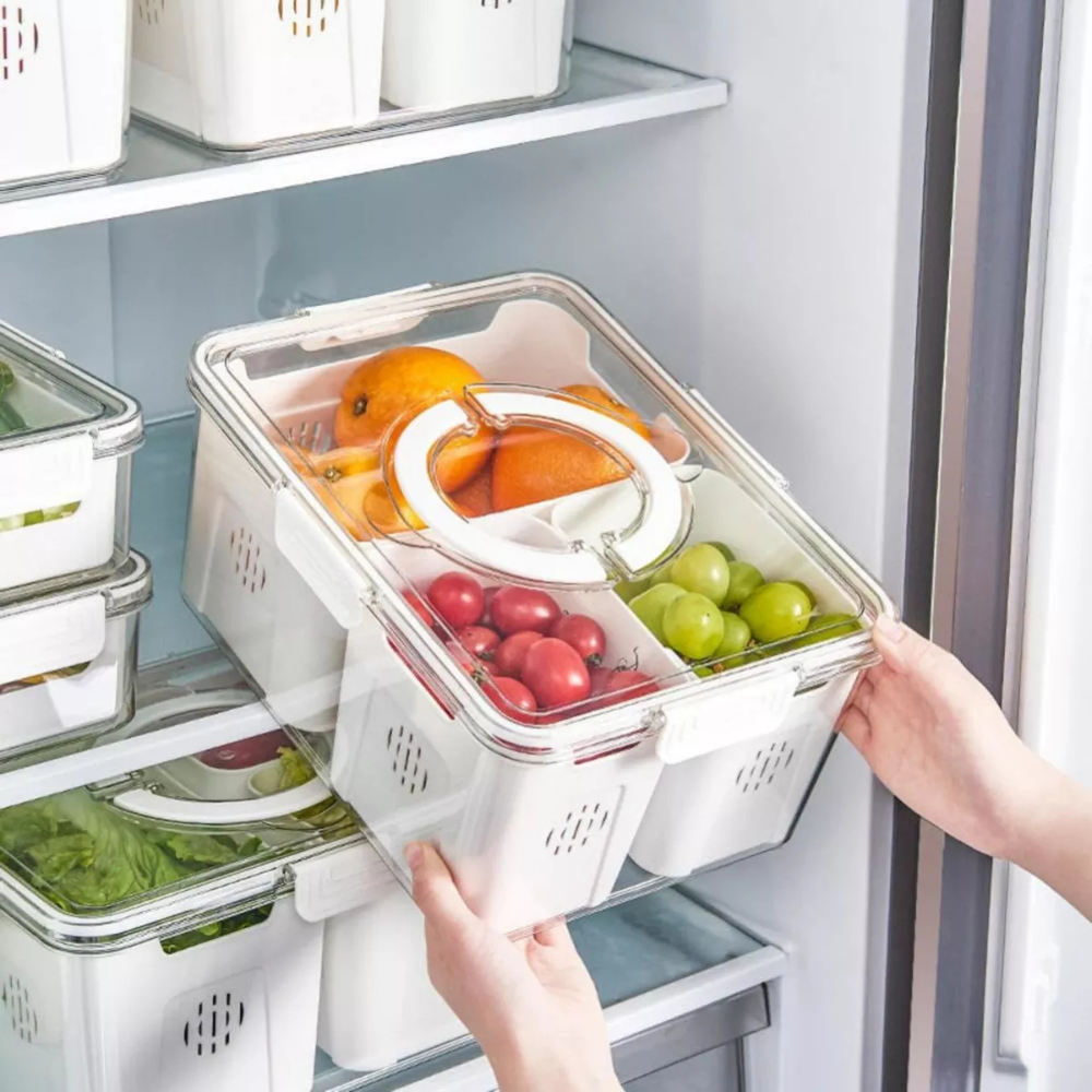 Taper Tupper Organizador De Alimentos Contenedor 31x24x15cm