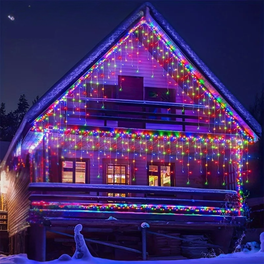 Cascada Luces Guirnalda Luces Navidad Cascada Navidad 200l