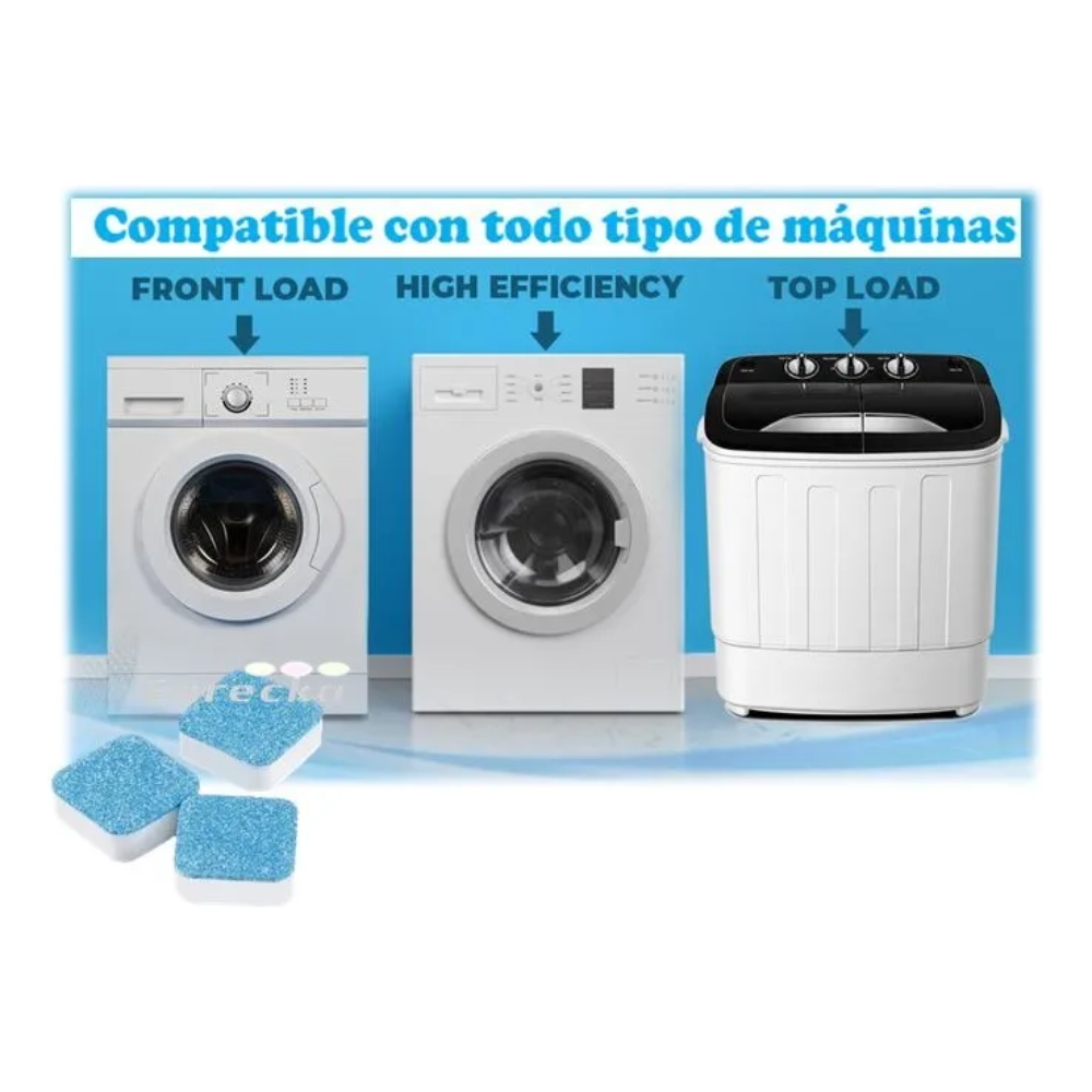 Pastillas Efervescentes Limpieza De Maquina Lavadora 12 Uds