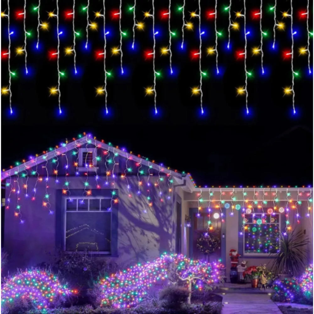 Cascada Luces Guirnalda Luces Navidad Cascada Navidad 120l