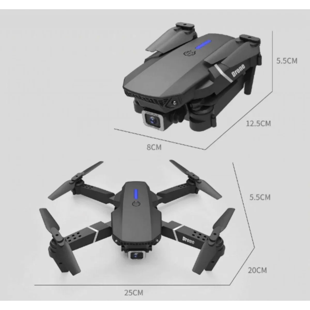 Drone Con Camara Hd Wifi App Control + Bateria Recargable