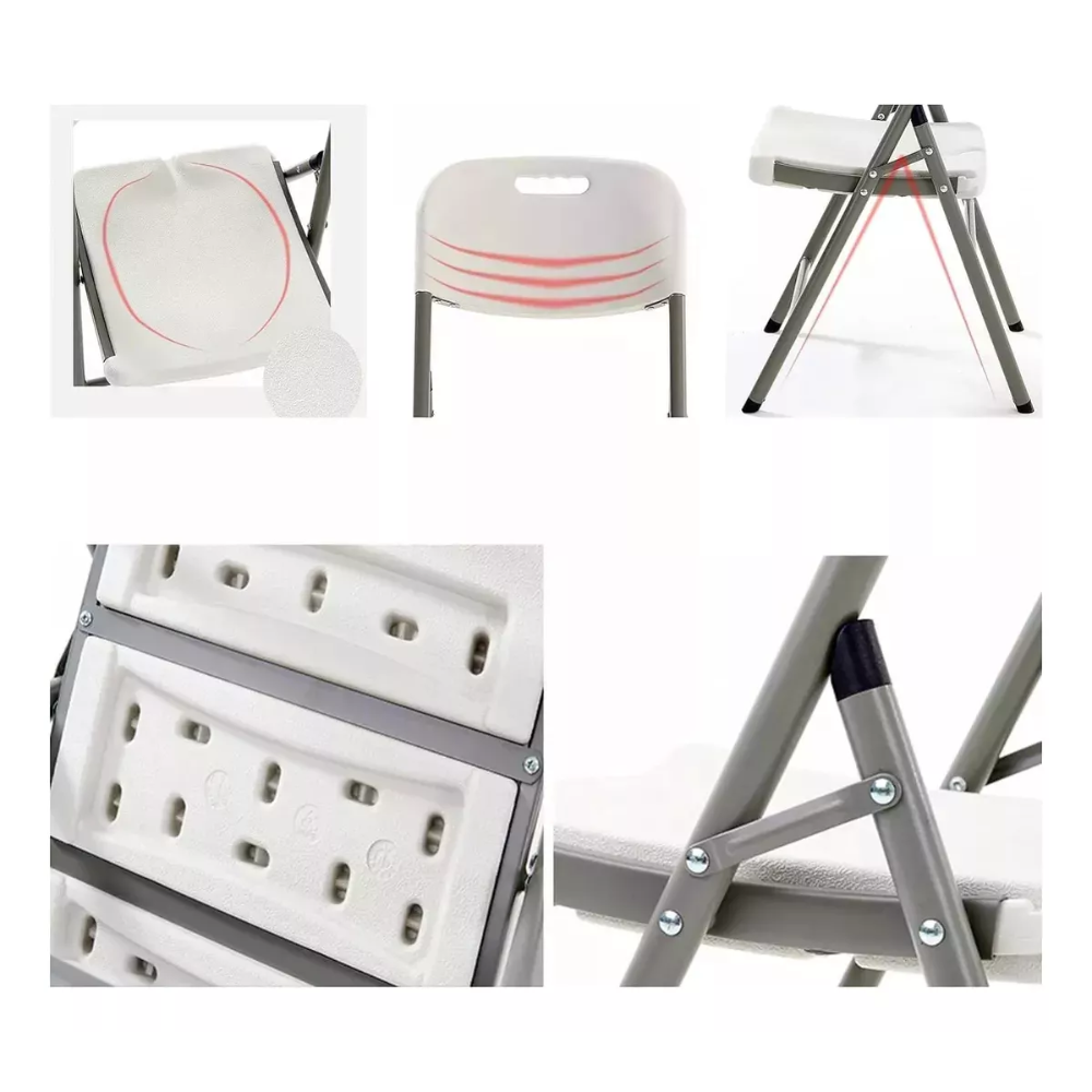 Comedor Casino 4 Sillas Mas Mesa Plegable Elegante Camping