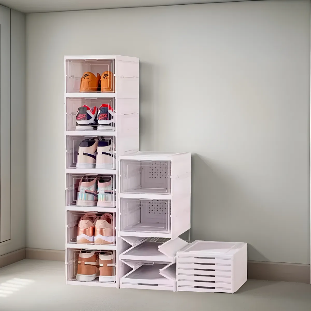 6 Cajas Organizadoras Zapatos Zapatero Zapatera Plegable