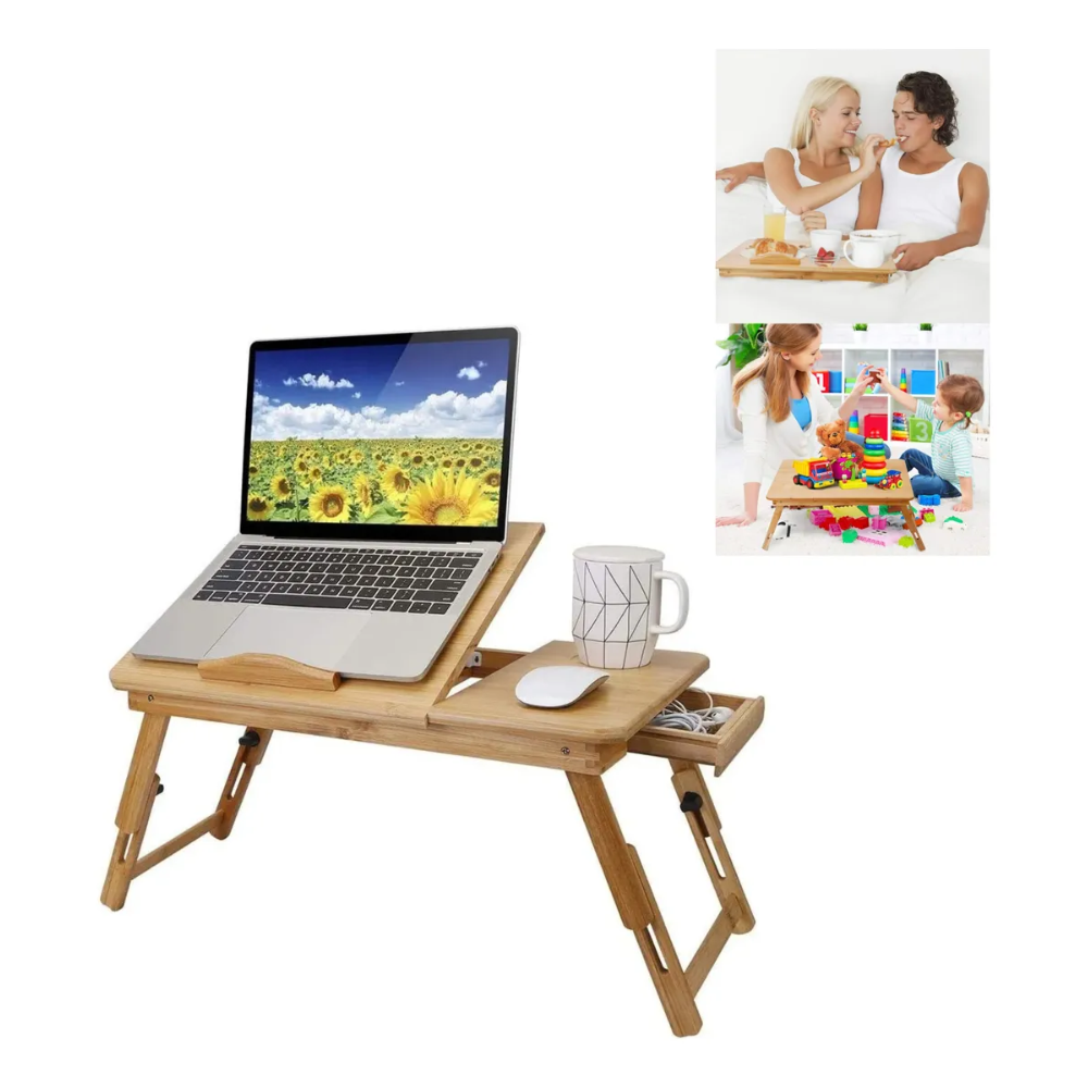Mesa Cama Portatil Bandeja Notebook Para Laptop Teletrabajo