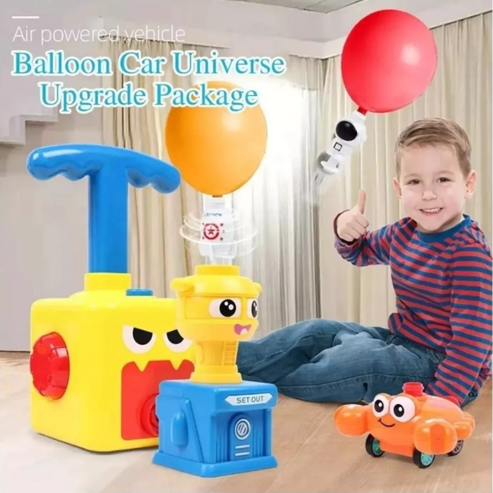 Bombin Lanzador Globo Auto Y Cohetes Torre Juguete Niño