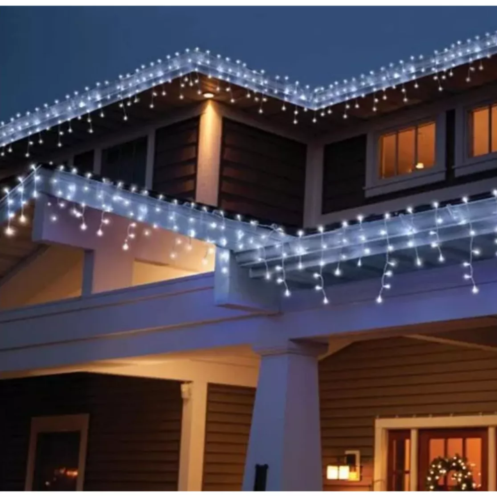 Cascadas De Luces De Navidad 160 Luces Guirnaldas Navideñas