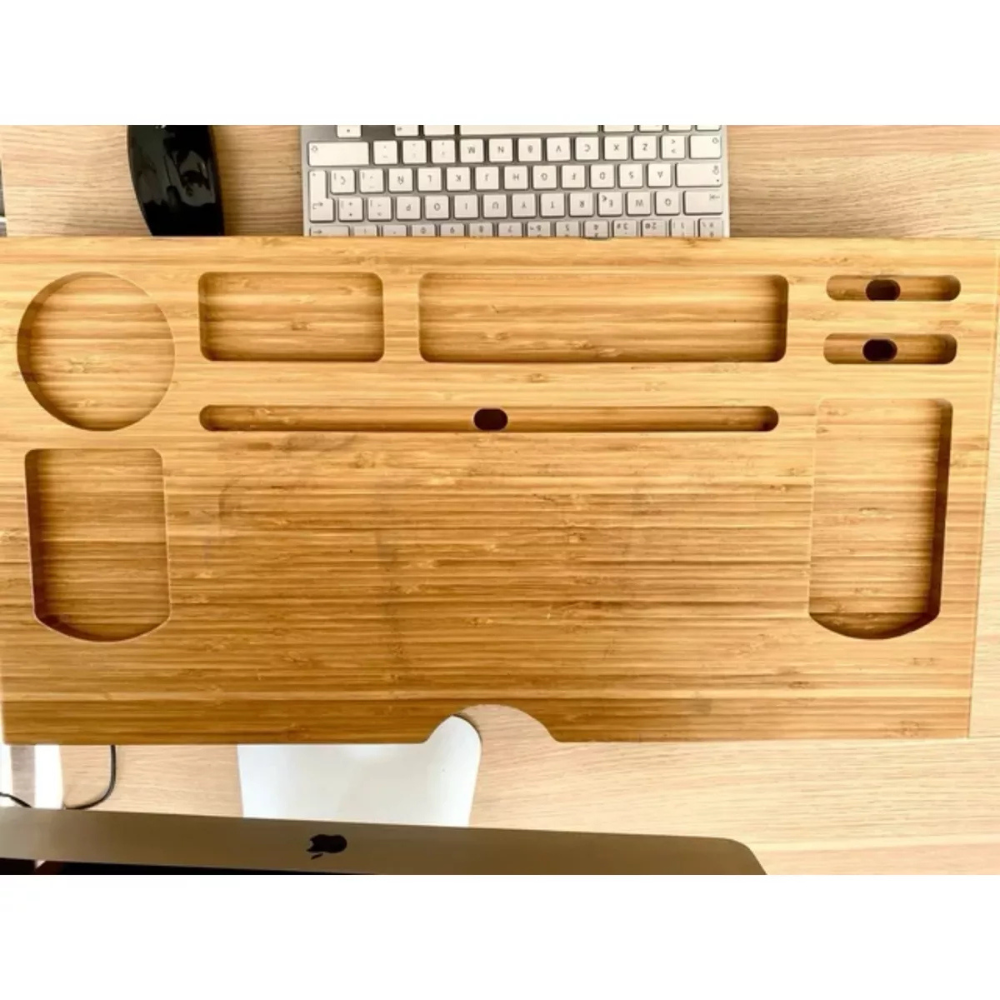 Base Monitor Madera Soporte Monitor Base Alzador Notebook