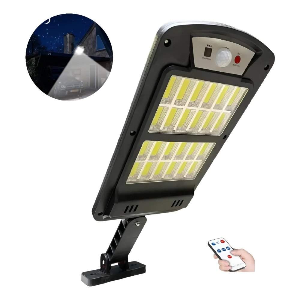 Reflector Led Foco Con Sensor Movimiento Led Control Remoto