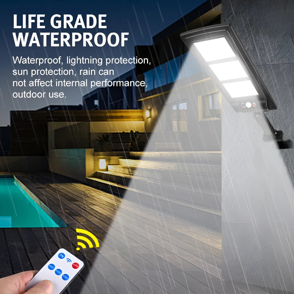 Reflector Led Foco Con Sensor Movimiento Led Control Remoto