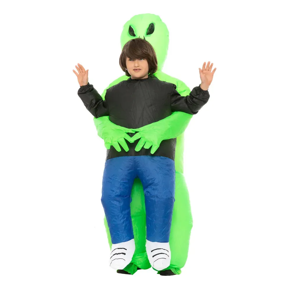 Disfraz Alien Inflable Disfraz De Marciano Inflador Incluido Disfraz De Extraterrestre Para Niños