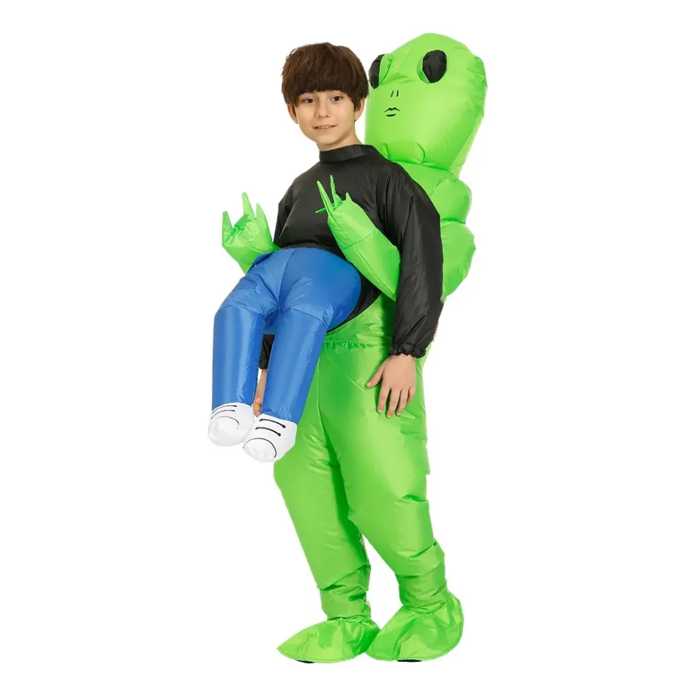 Disfraz Alien Inflable Disfraz De Marciano Inflador Incluido Disfraz De Extraterrestre Para Niños