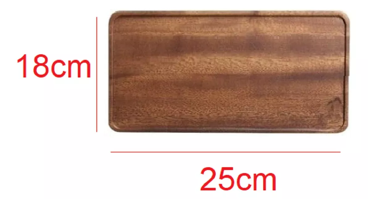 Bandejas Madera Bandeja Desayuno Madera Plato Madera 18x25