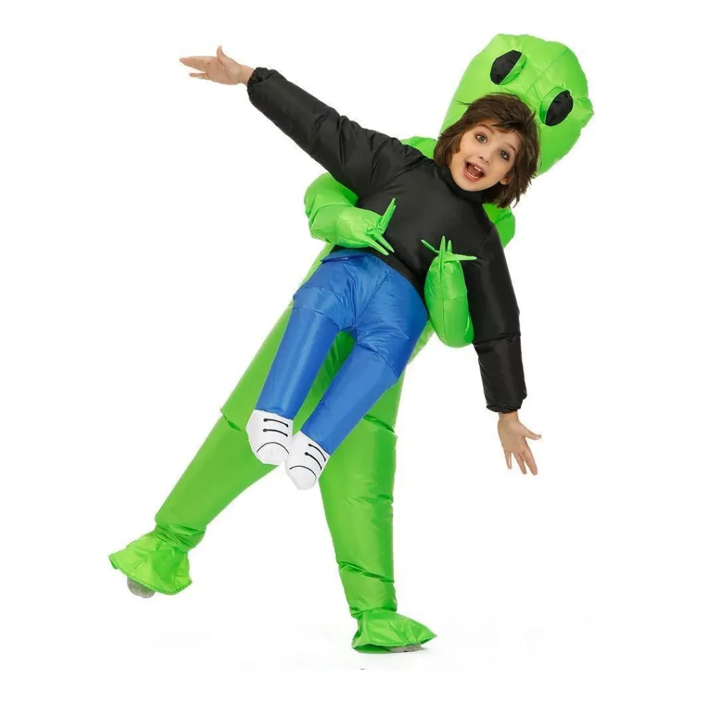 Disfraz Alien Inflable Disfraz De Marciano Inflador Incluido Disfraz De Extraterrestre Para Niños