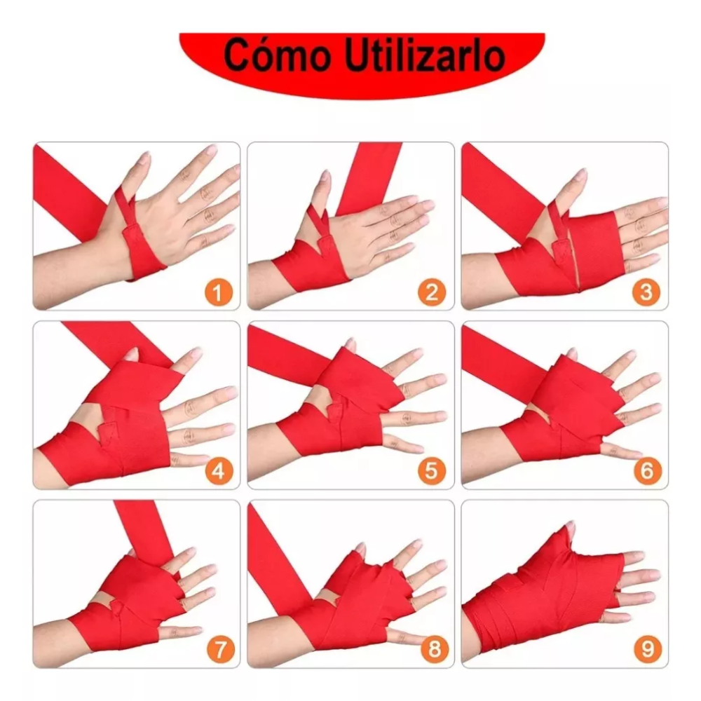 Set 2 Vendas Deportivas Venda Boxeo Venda Cinta 4mx5cm