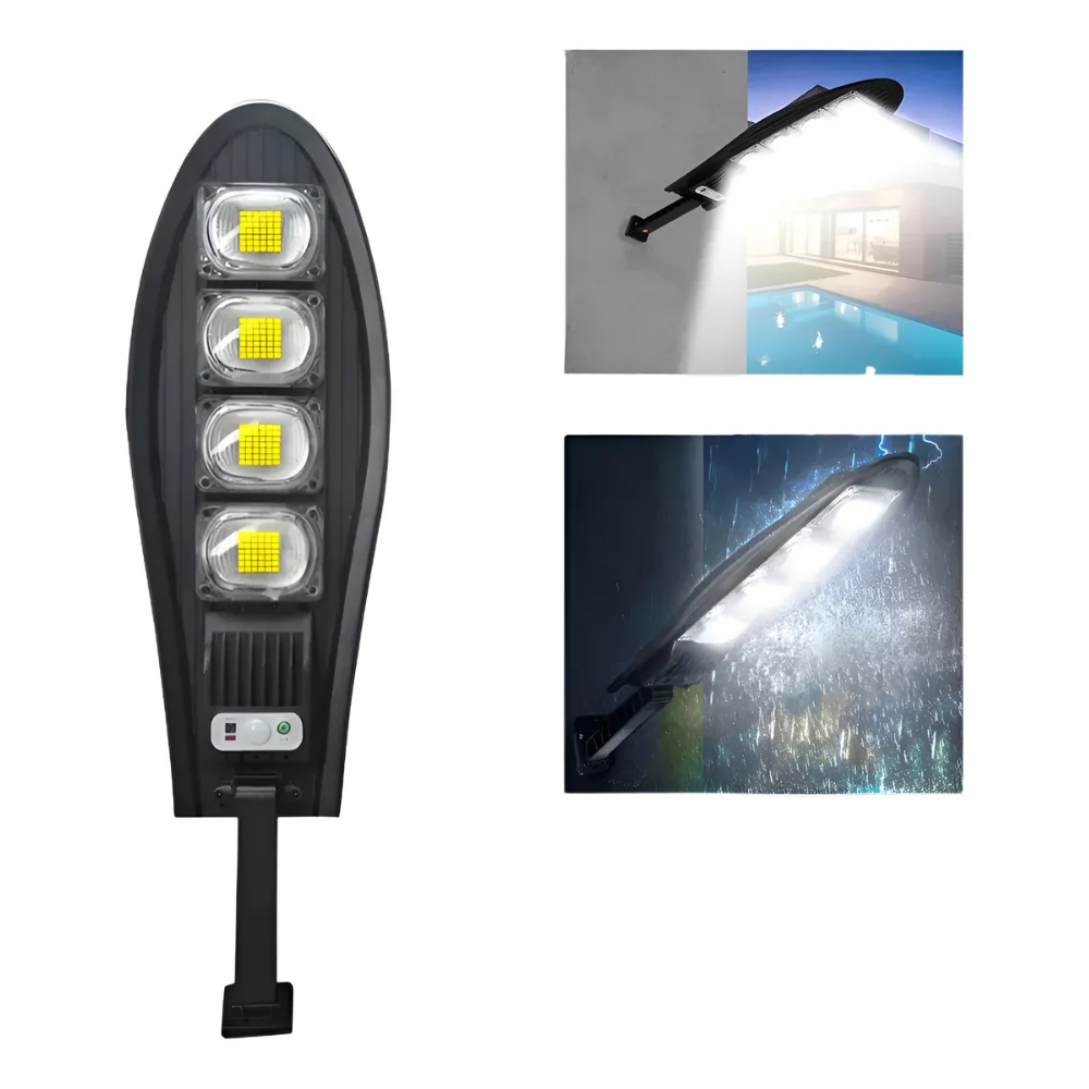 Reflector Solar Led Con Sensor Solar Y Control Remoto