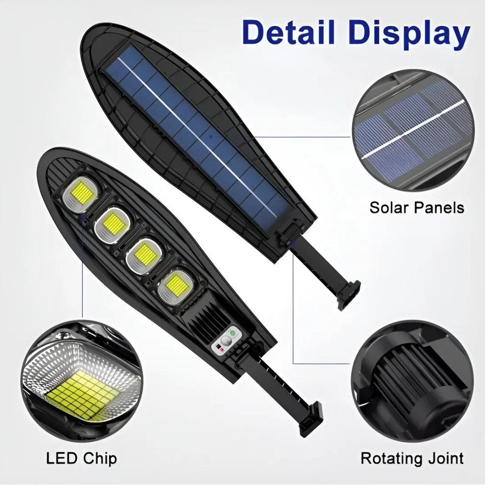 Reflector Solar Led Con Sensor Solar Y Control Remoto