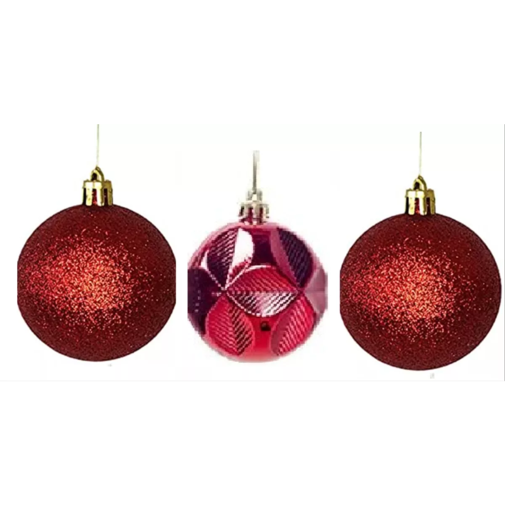 Pack 20 Bambalinas Adorno Navidad Esferas Navideñas 5cm