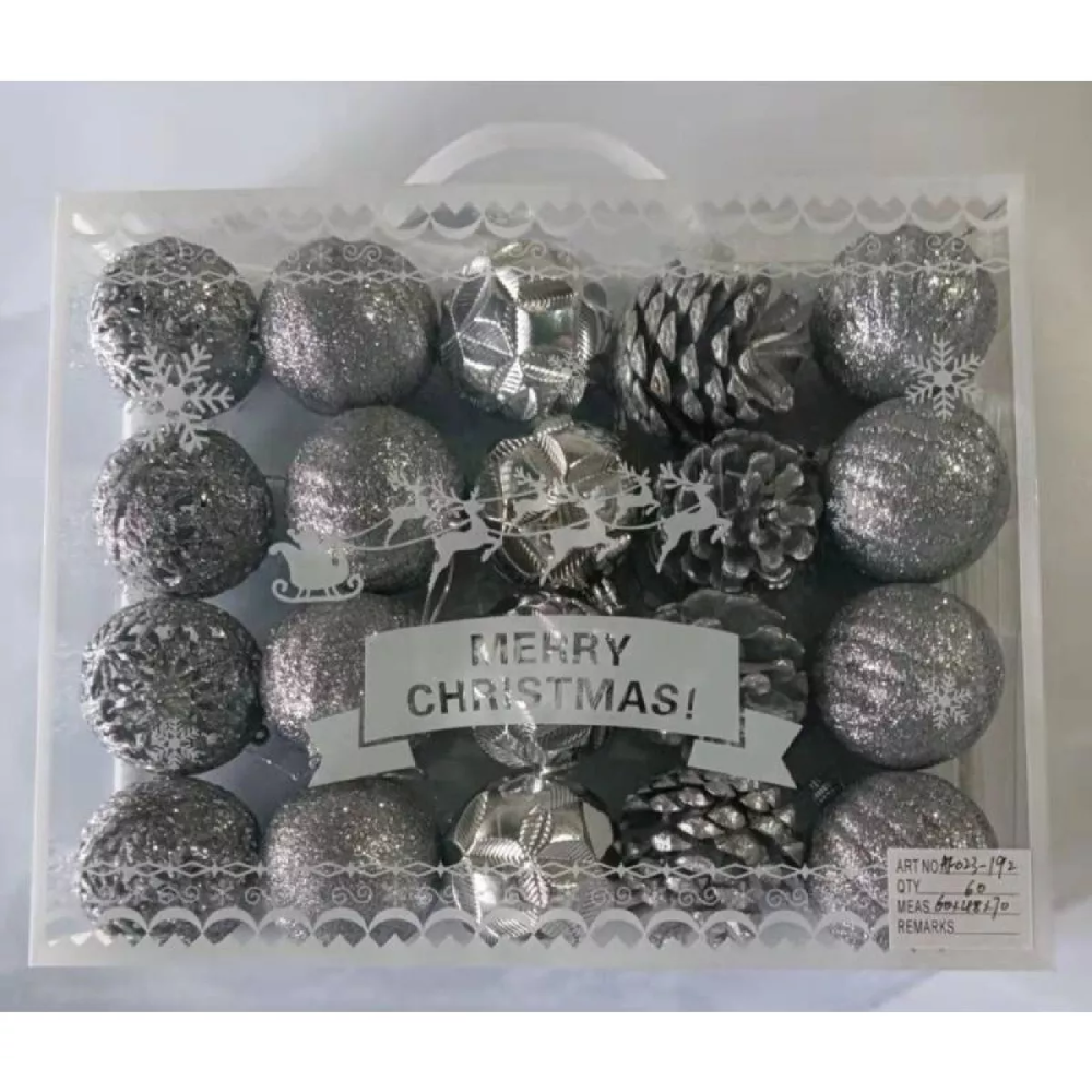 Pack 20 Bambalinas Adorno Navidad Esferas Navideñas 5cm