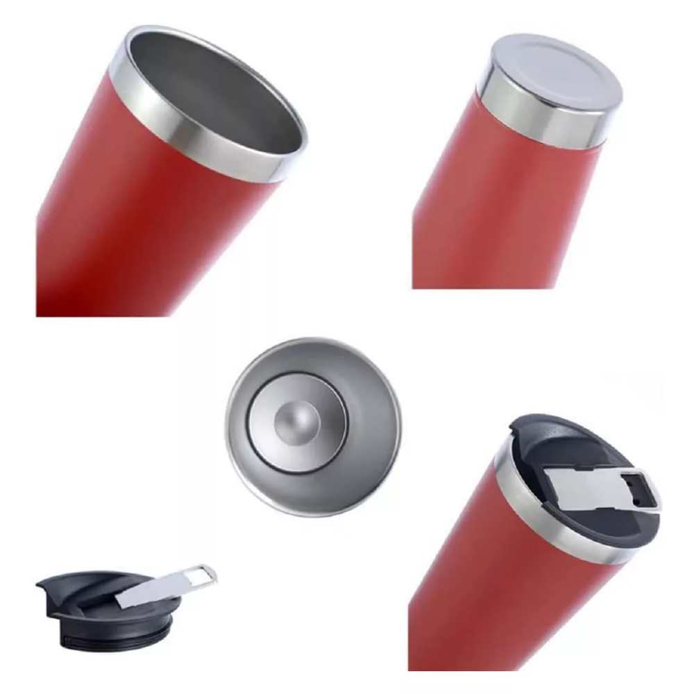 Vasos Para Cafe 590ml Vaso Termico Doble Pared Acero Inoxidable