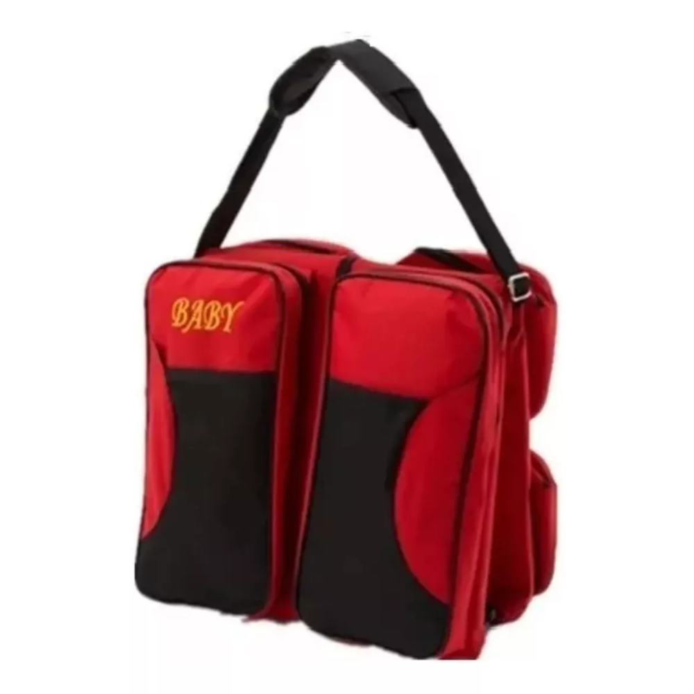 Mochila 3 En 1 Pañalera Cuna Y Mudador Portátil Para Bebes