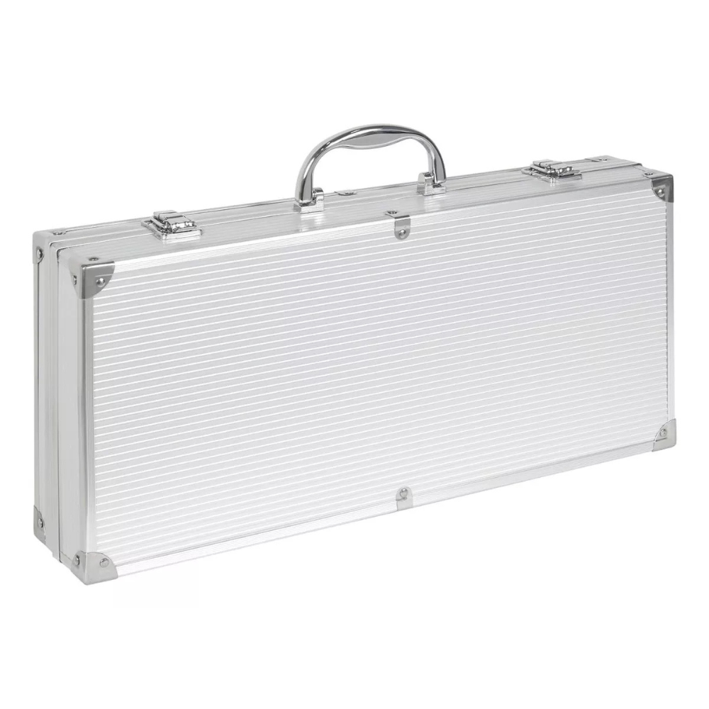 Set Parrillero Accesorios Asado Maletin Set Parrilla 7pz