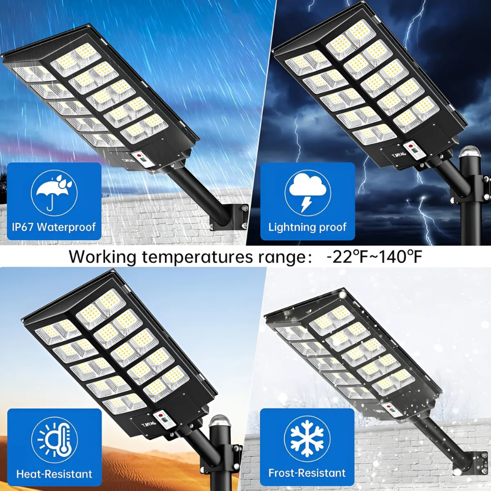 Reflector Led Solar Exterior Farol Alumbrado Publico 1000w