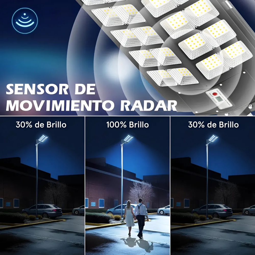 Reflector Led Solar Exterior Farol Alumbrado Publico 1000w