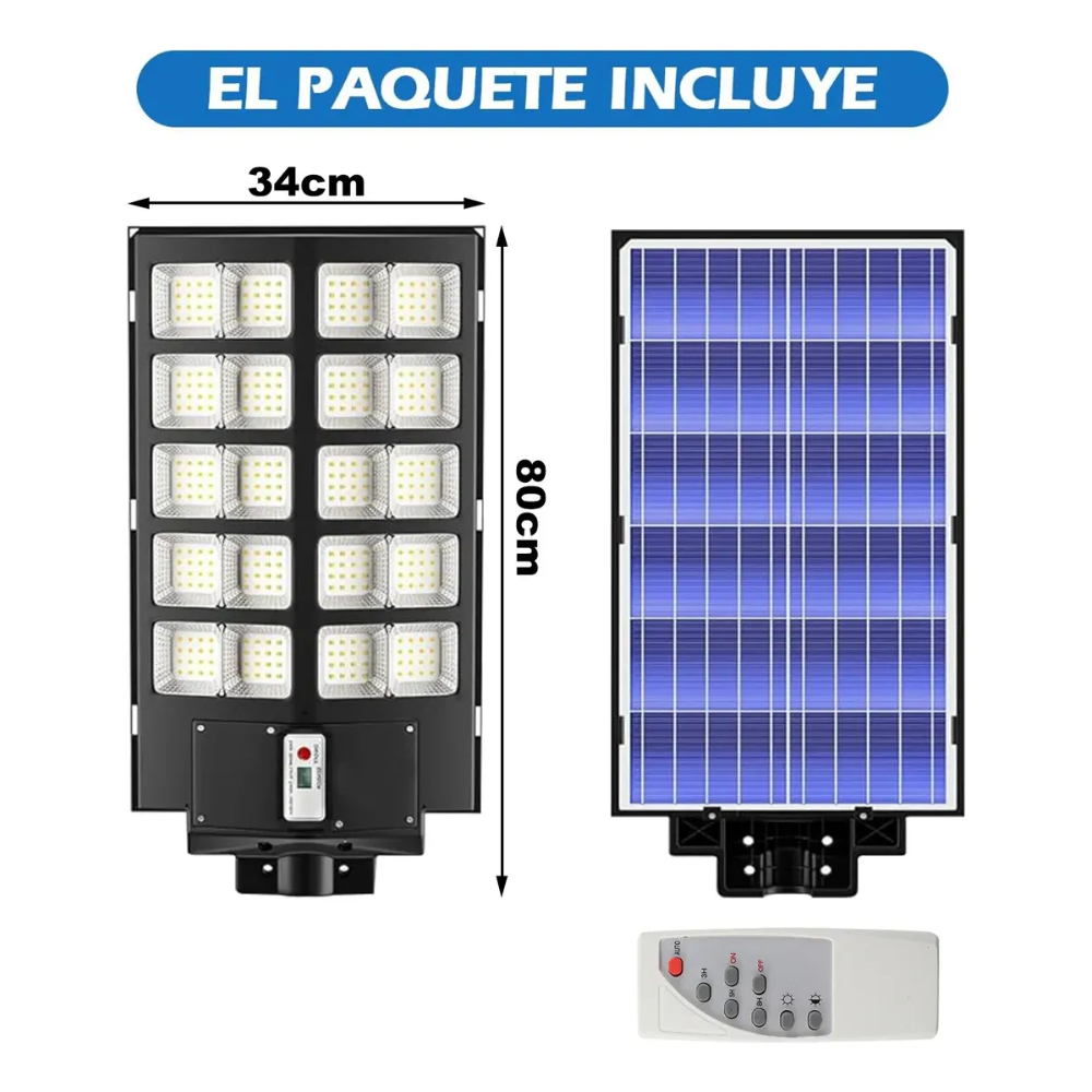 Reflector Led Solar Exterior Farol Alumbrado Publico 1000w