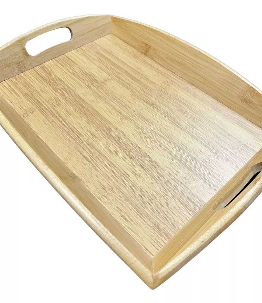 Bandeja Desayuno Bandejas Bambu Bandejas De Madera 40x28cm
