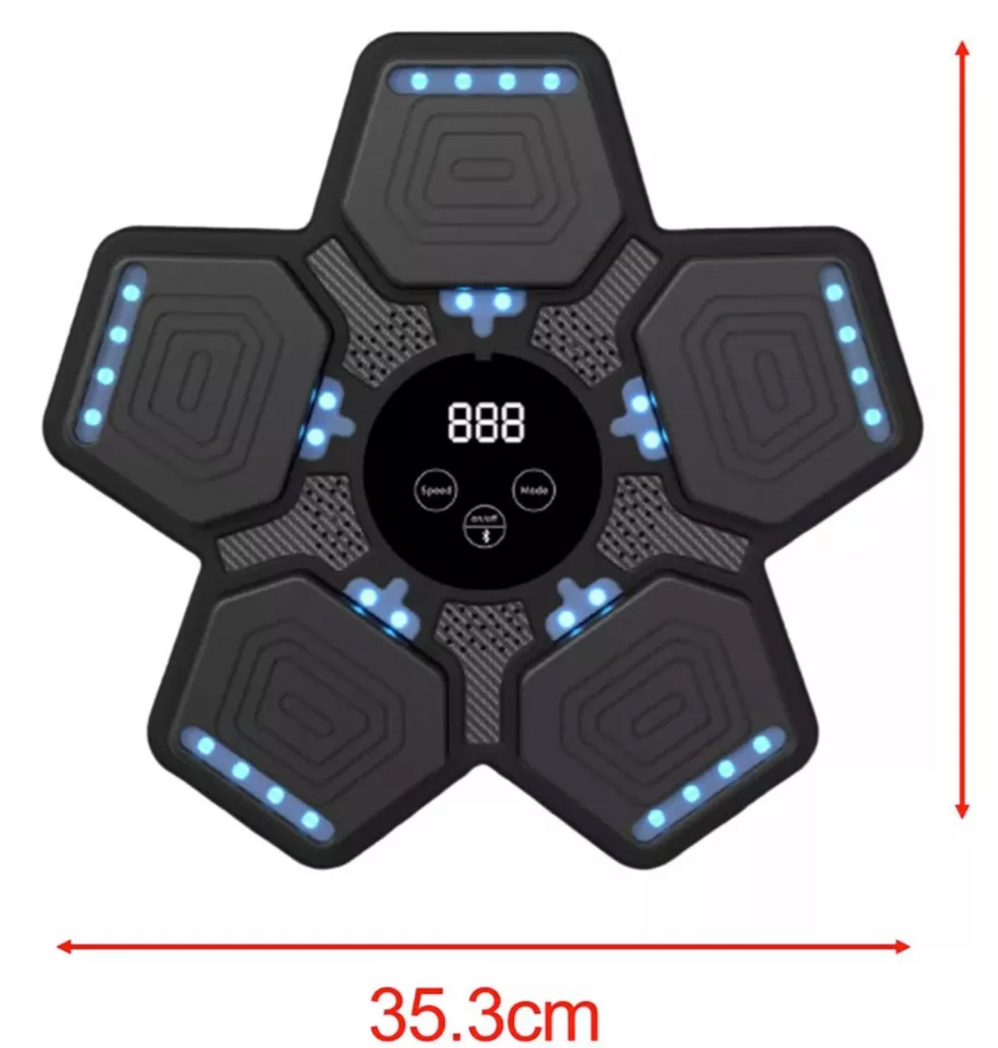 Maquina De Boxeo Musical Bluetooth Kit Boxeo Digital 35x35cm