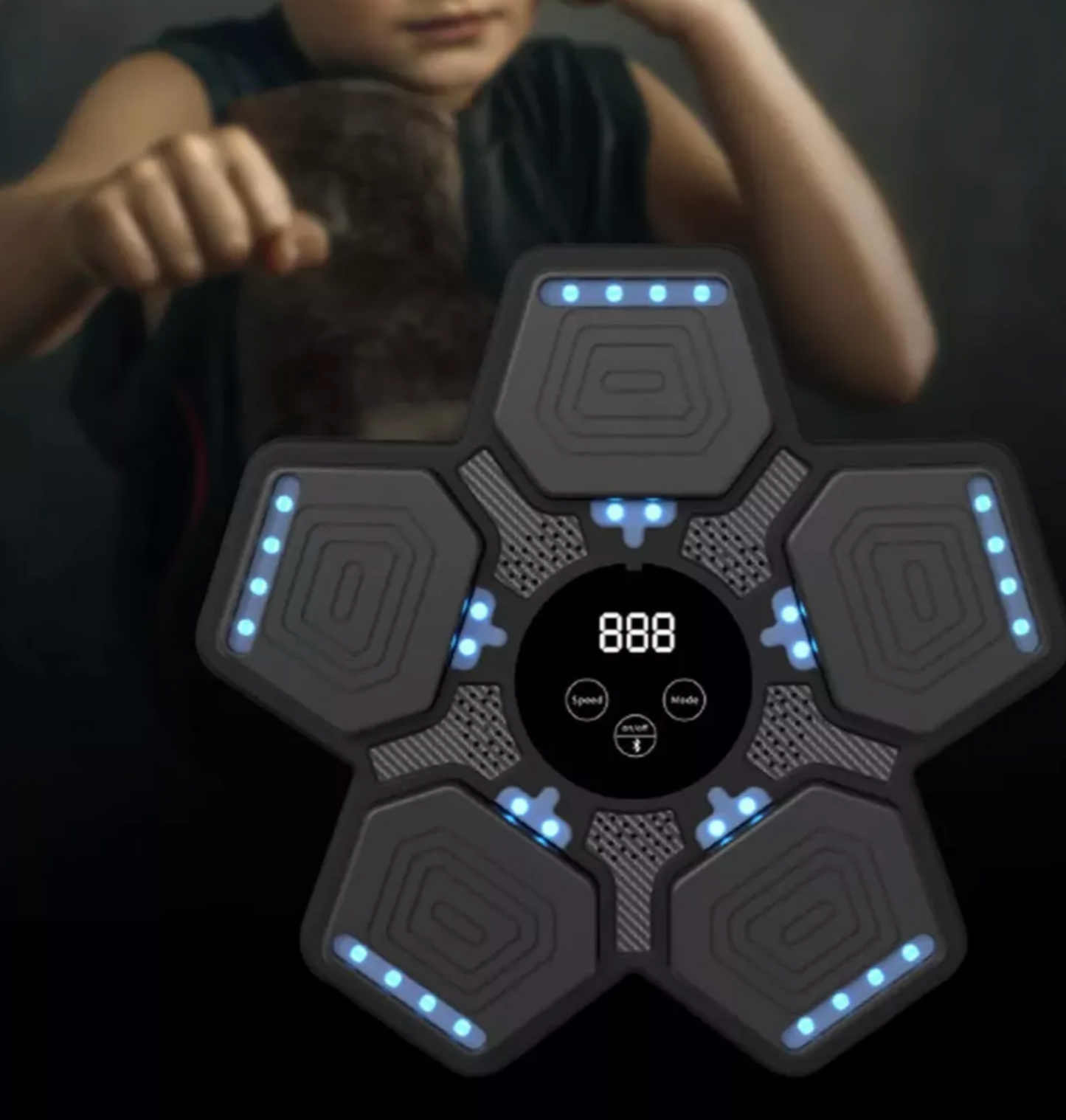 Maquina De Boxeo Musical Bluetooth Kit Boxeo Digital 35x35cm