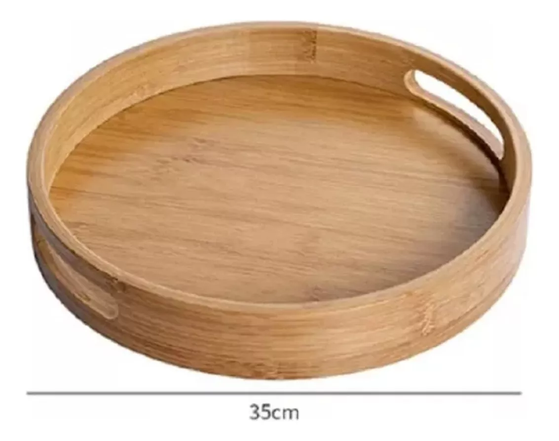 Bandeja Desayuno Bandejas Garzon Bandejas De Madera 35cm
