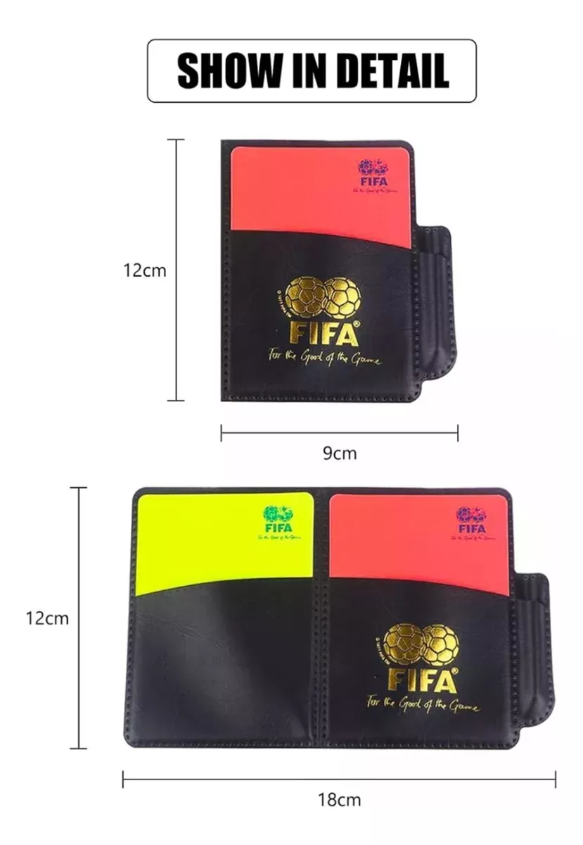 Set Futbol Tarjetas Arbitro Futbol Tarjetas Futbol Rojo Amar