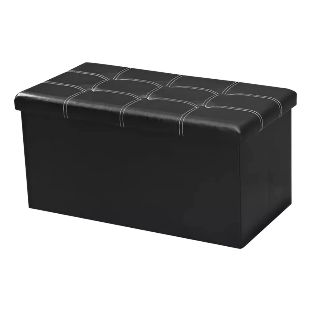 Banqueta Baul Puff Baul Organizador Puff Sillon 76x38cm
