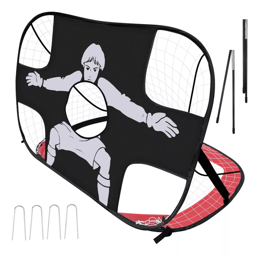 2en1 Futbol Arco Futbol Entrenamiento Niños Futbol 110x80cm