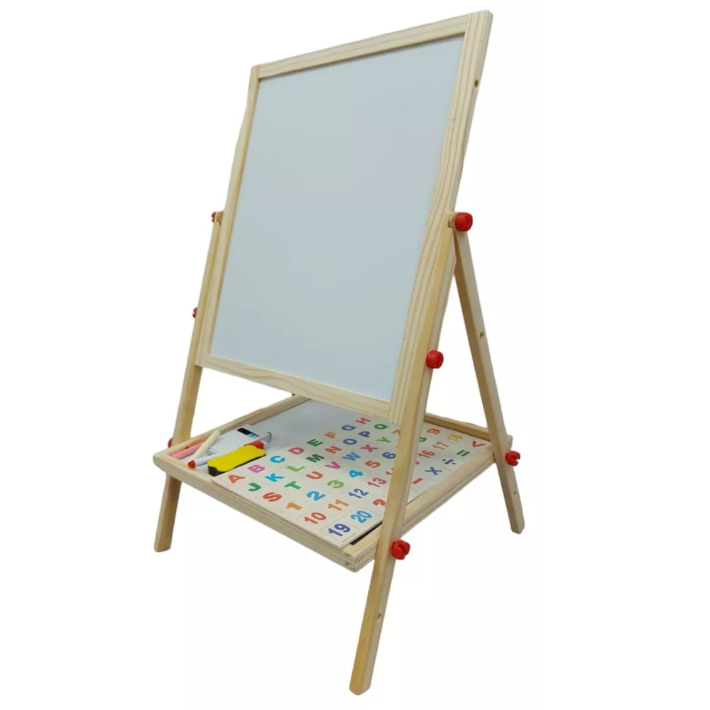 2-1 Pizarras Para Niños Pizarra Negra Pizarron Blanco 65x37x34cm