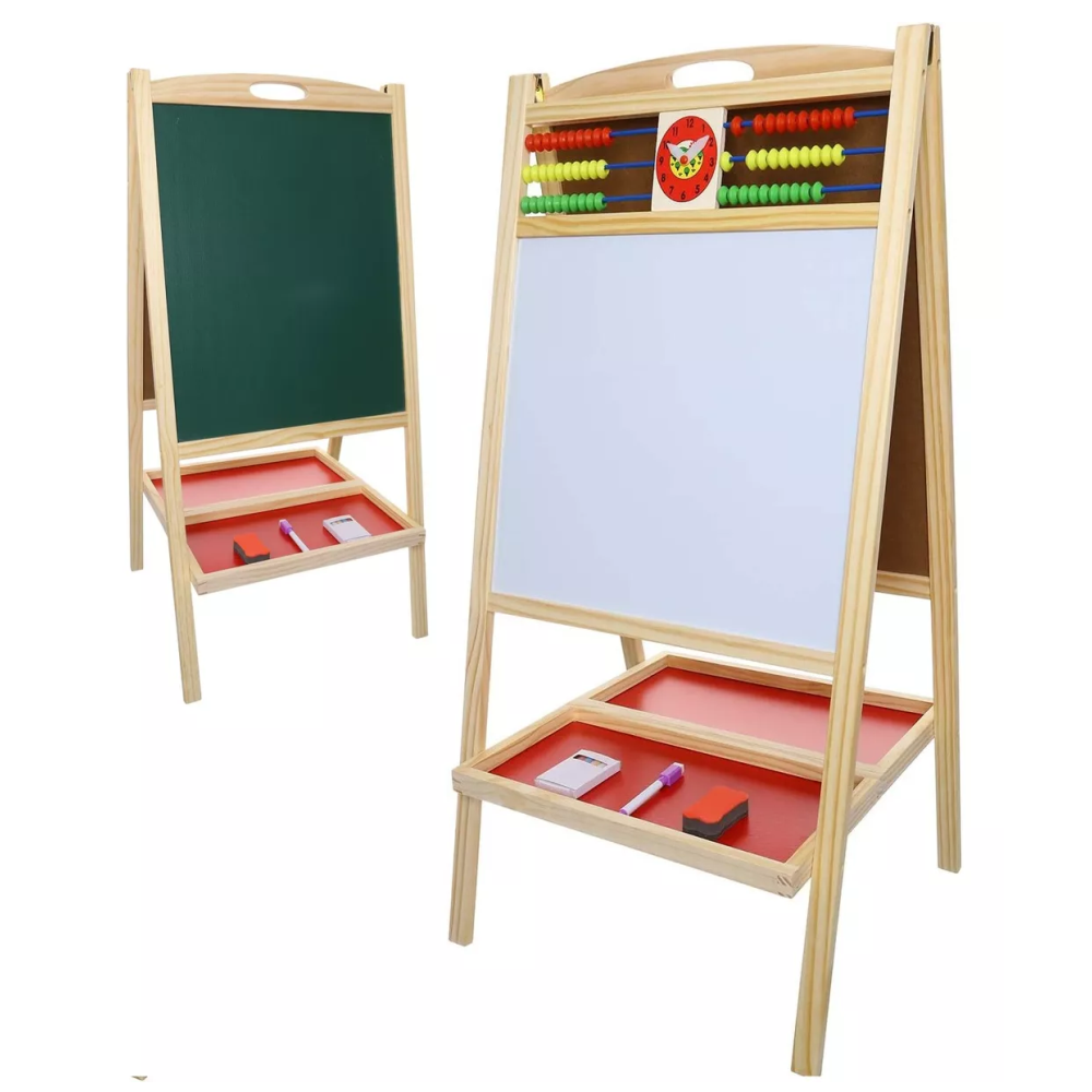 Pizarras Para Niños Pizarra Negra Pizarron Blanco 70x37x30cm